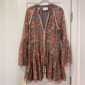 Alexis Floral Print Mini Dress